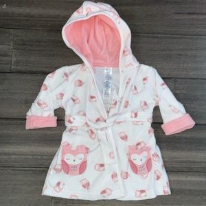 Baby Girl Owl Robe size 0 - 9 months